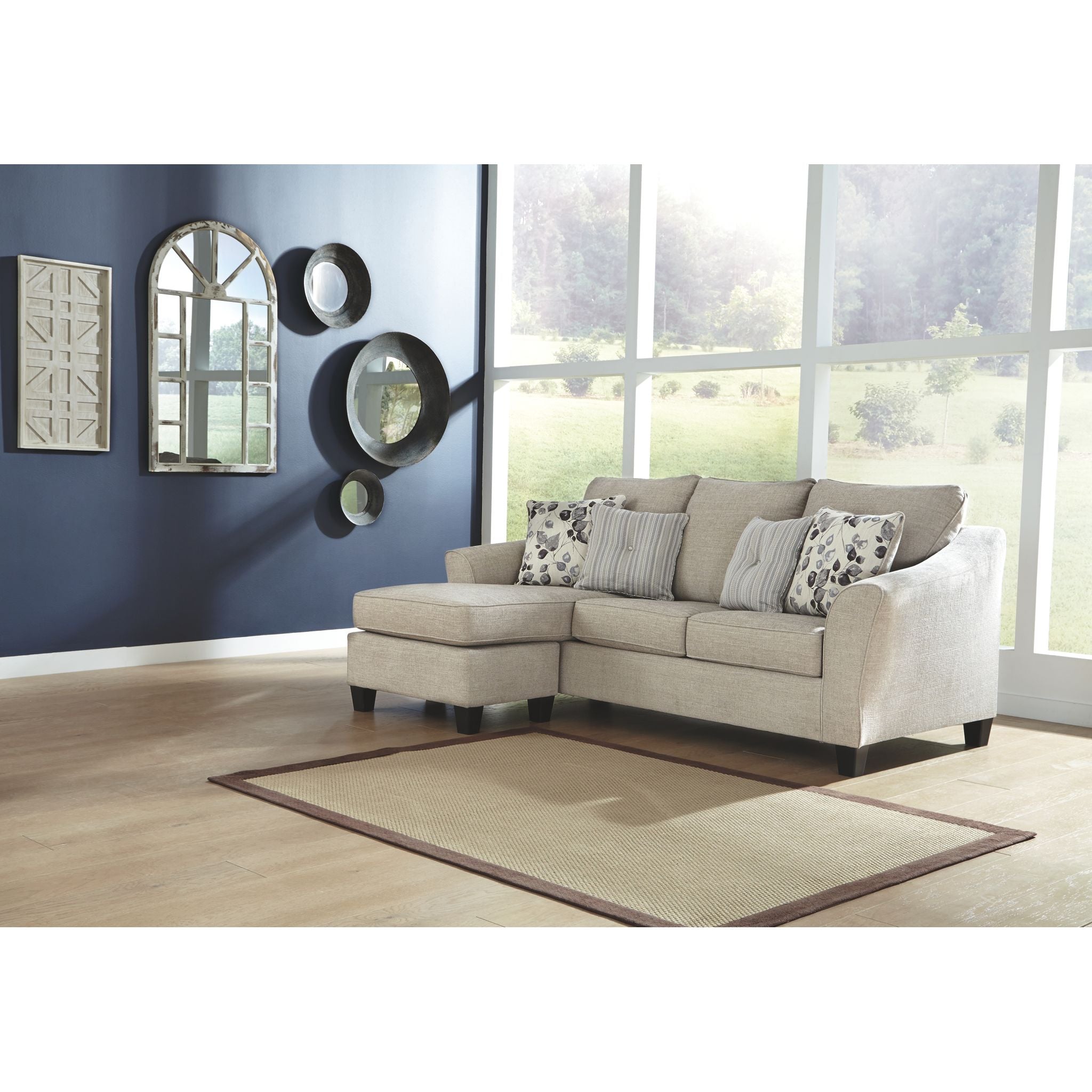 Abney Sofa Chaise - Modern Sectional Couch with Chaise Lounge, Comfortable Living Room Furniture for Small Spaces | Perfect for Apartments, Condos & Cozy Home Decor