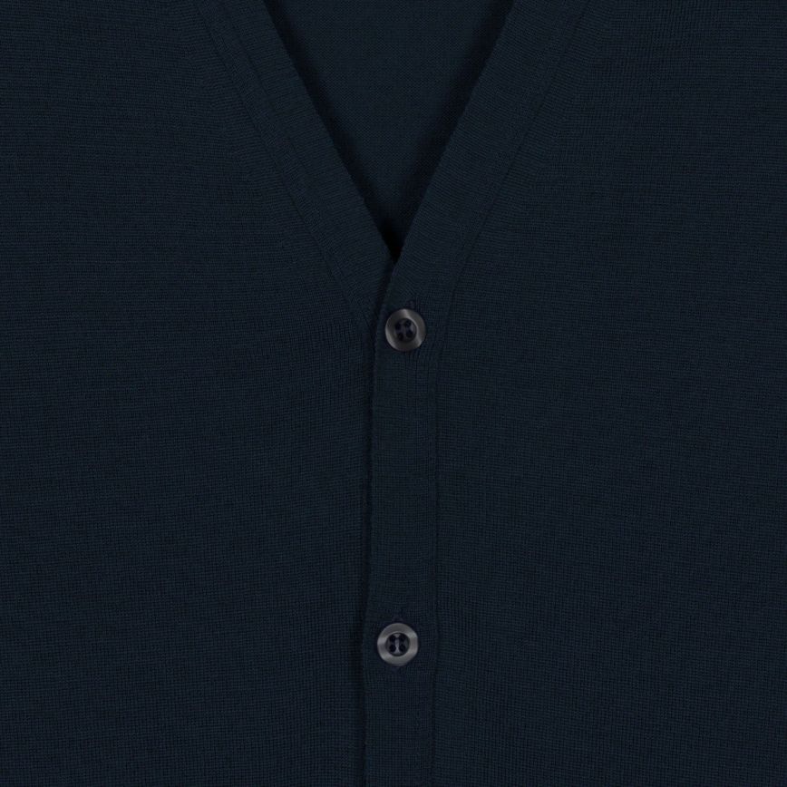 Premium Midnight Navy Extrafine Merino Wool Cardigan Sweater for Women - Soft & Warm Winter Knitwear - Perfect for Office, Date Night & Cozy Evenings