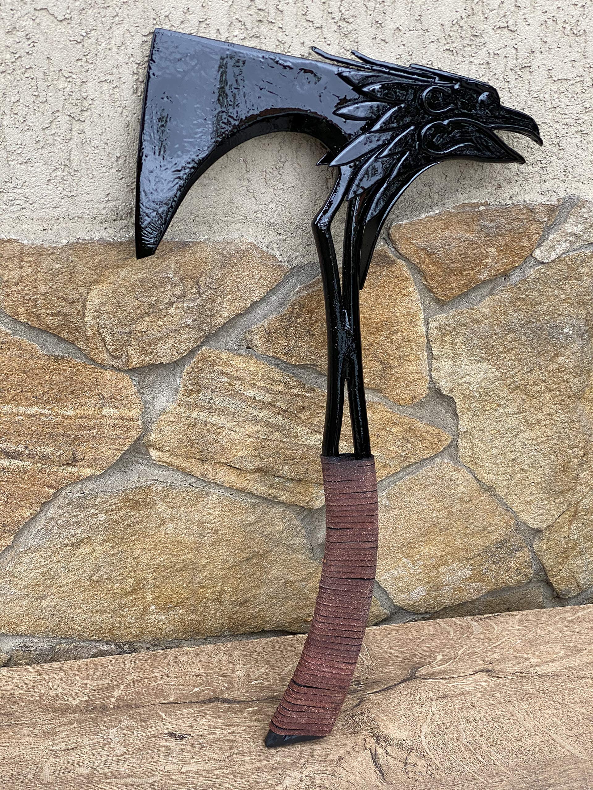 High-Quality Cosplay Axe Replica - Perfect Video Game Prop for Halloween, Christmas & Cosplay Events - Durable Steel & Iron Gift for Gamers & Collectors