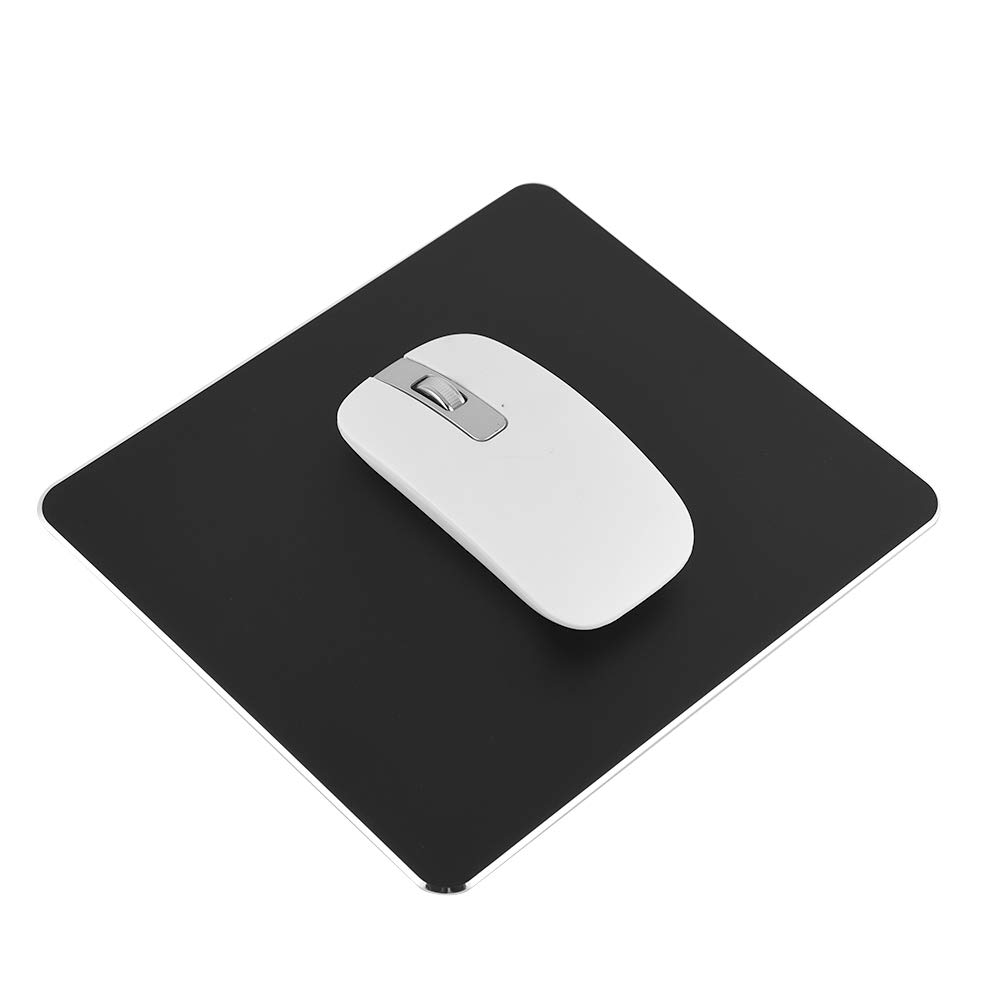 Premium Aluminum Alloy Gaming Mouse Pad - Non-Slip Double-Sided Mouse Tray for PC with Precise Control (Black) | Ideal for Esports, Office Work & Home Computer Setup