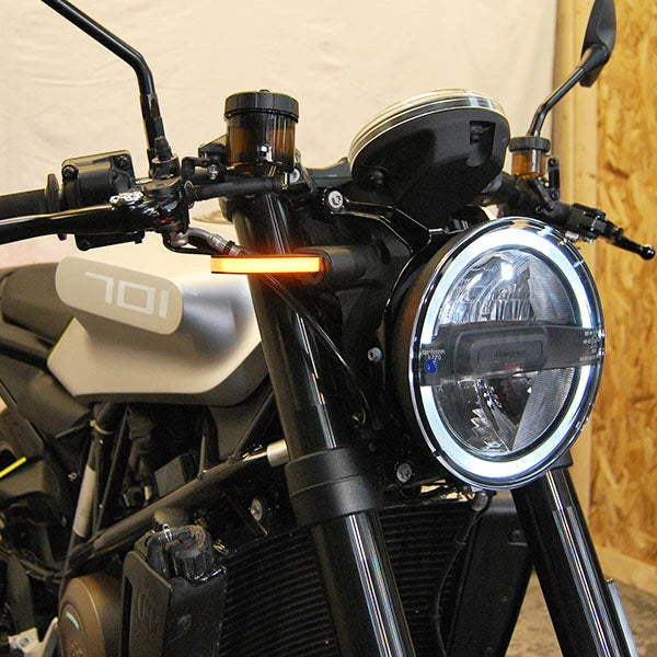 Husqvarna Vitpilen 701 Front Turn Signals (2018-2022) - LED Motorcycle Indicators for Enhanced Visibility & Safety - Perfect for Urban Commuting & Weekend Rides