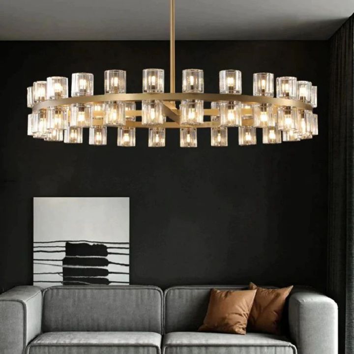 Customized Aurora Wine Glass Round Chandelier 24