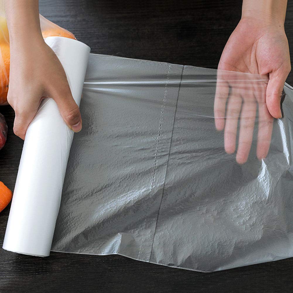 Disposable Plastic Food Storage Bags - 3 Sizes (240 Count) - Freezer Safe, Sandwich, Snack & Meal Prep Bags for Home, Office & Picnics