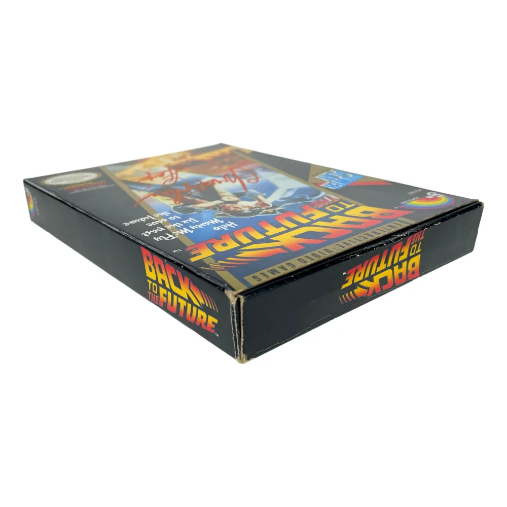 Christopher Lloyd Autographed Back to the Future Nintendo NES Video Game Box with JSA COA - Perfect for Movie Memorabilia Collectors and Retro Gaming Enthusiasts
