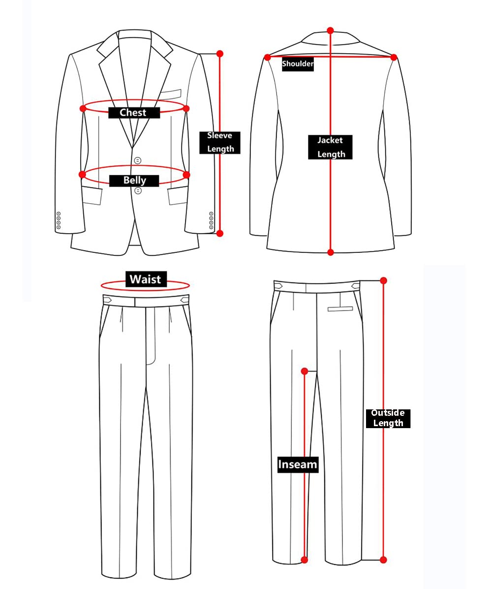 MoranX Men's 3-Piece Herringbone Tweed Wool Suit Set - Formal Business Blazer, Vest & Pants for Wedding, Office & Special Occasions | Regular Fit Tuxedo Style Suit