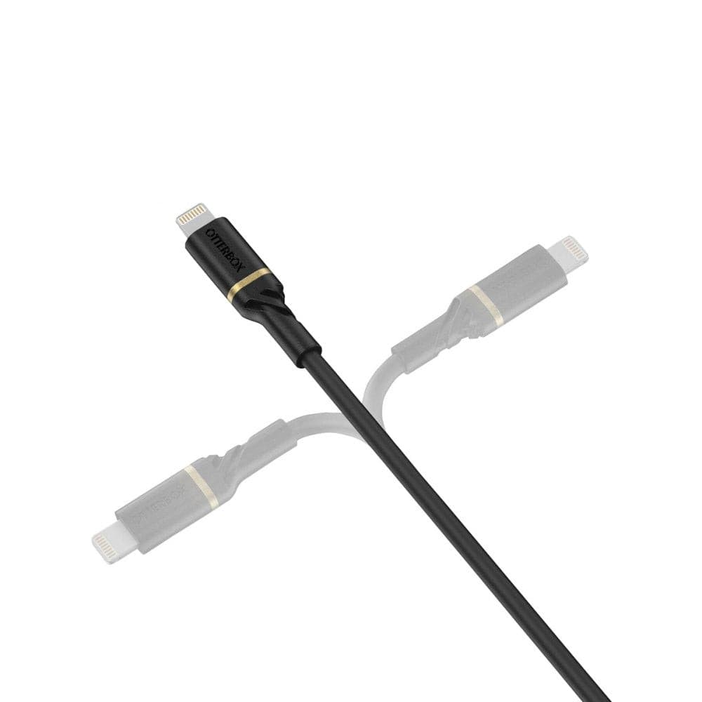 Otterbox Lightning to USB C Cable - 3ft Fast Charging & Sync Cord for iPhone, iPad - Durable & Tangle-Free (Black Shimmer) - Perfect for Home, Office & Travel