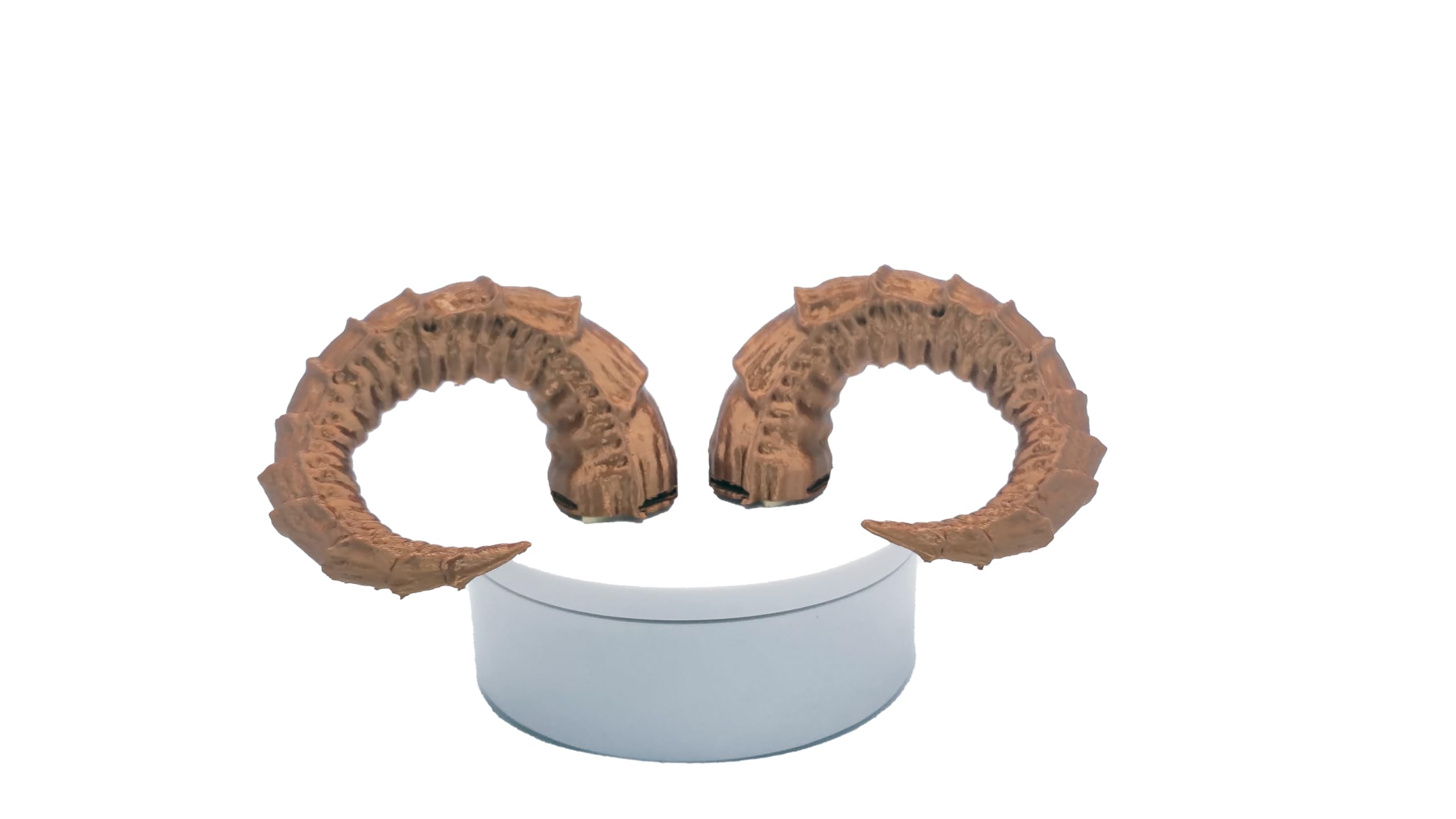 Ram Horn Headset Attachment - Gaming & Streaming Cosplay Accessories, Goat & Bull Horns for Gamers & Streamers (Blue/Purple) - Perfect for Twitch Streaming, YouTube Videos & Anime Conventions