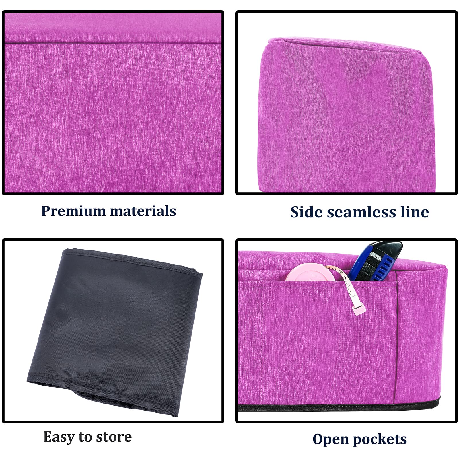 Premium Dust Cover for Cricut Maker 3/Maker/Explore Air 2 - Protective Case with Storage Pockets for Tools, Pens & Accessories - Machine Cover for Scrapbooking & Die-Cut Projects - Perfect for Craft Rooms, Home Studios & DIY Workspaces