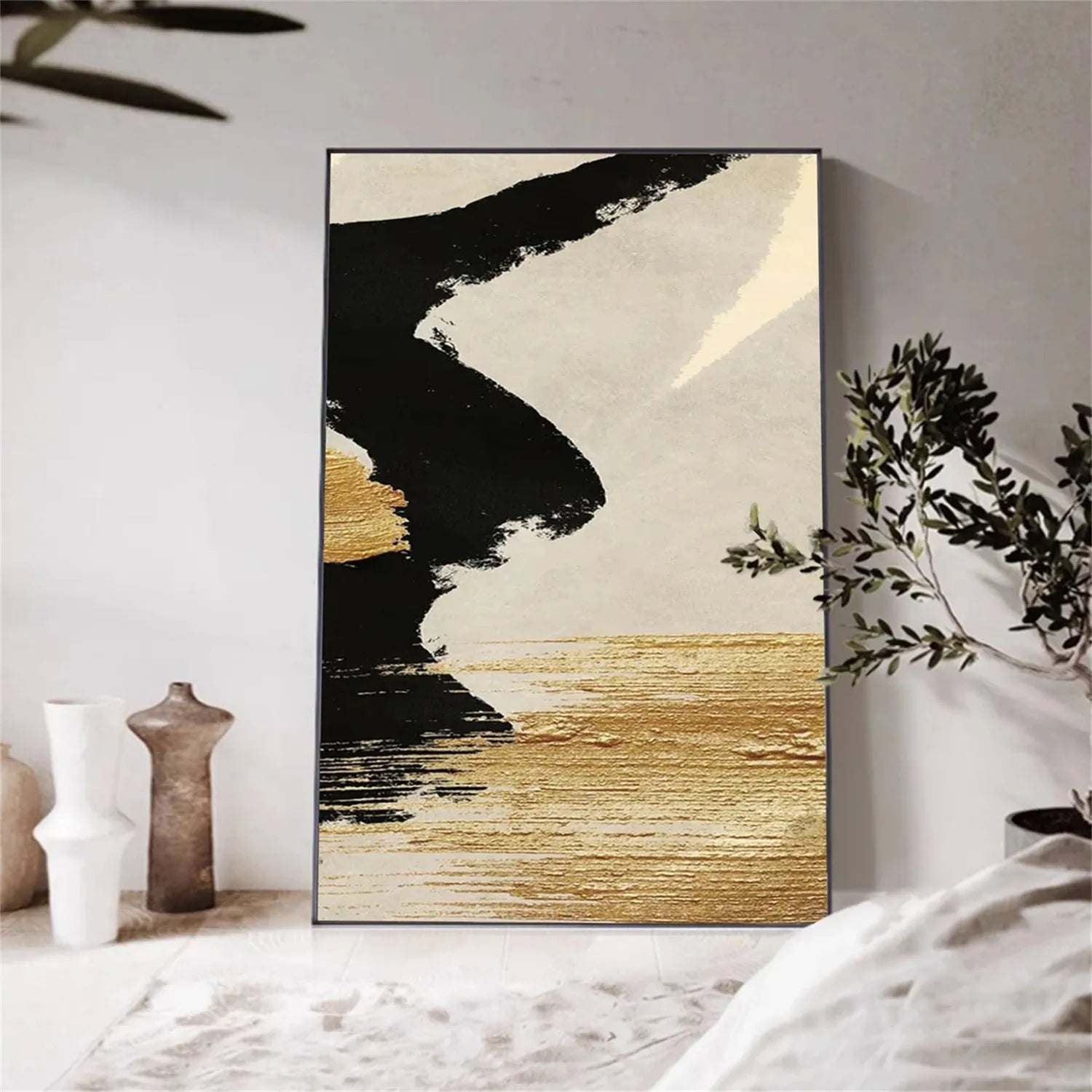 Abstract Painting #AB 235 - Modern Canvas Wall Art for Home & Office Decor - Perfect for Living Room, Bedroom, or Workspace