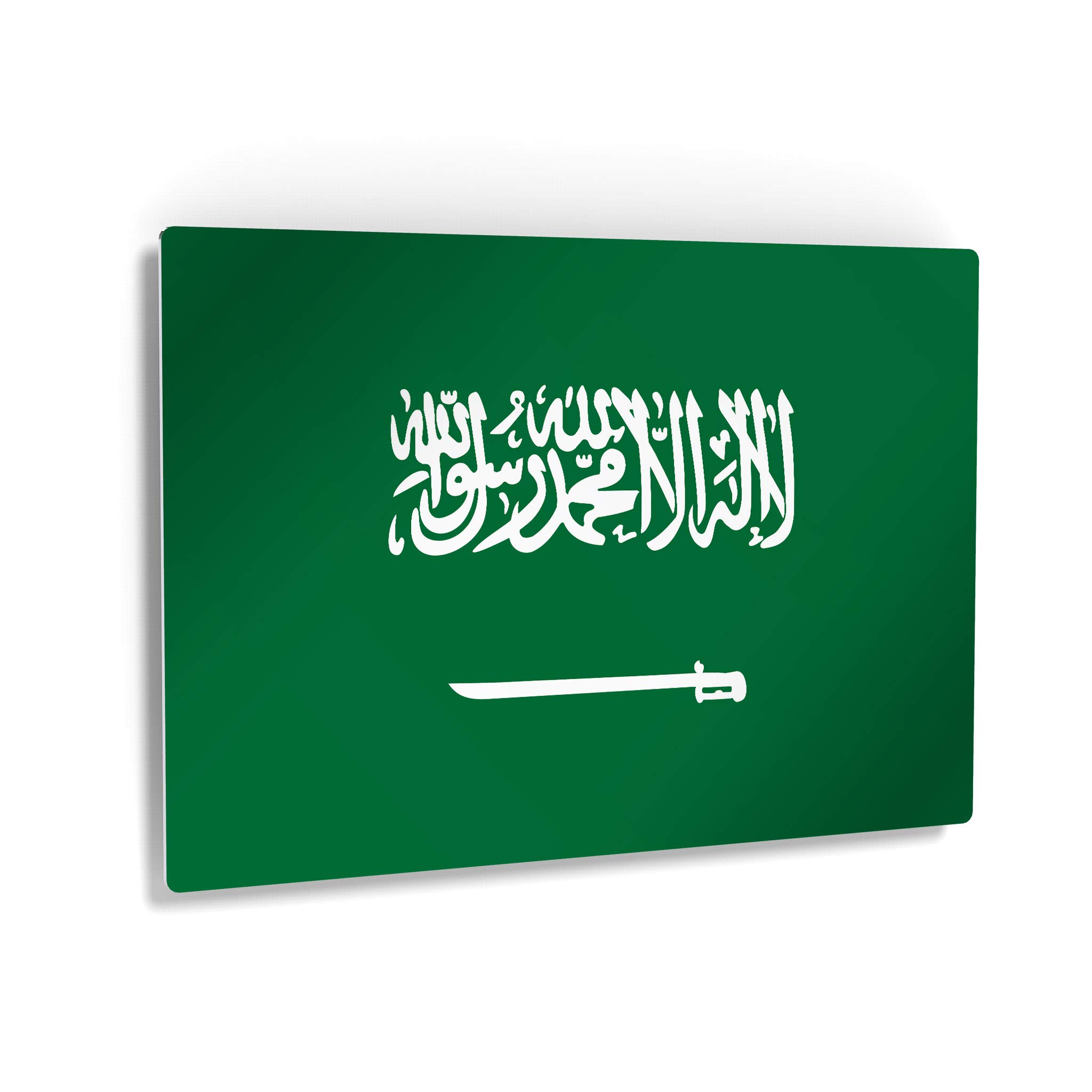 Saudi Arabia Flag Metal Wall Art - 30x40 Inch Modern Home Decor, Ready to Hang, Made in USA | Perfect for Office, Living Room, Dorm, Bedroom, Kitchen, Man Cave, Sports Club & Bar Decor