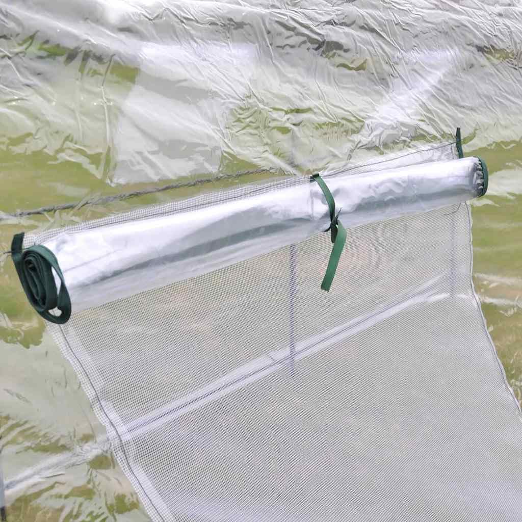 vidaXL Large Outdoor Greenhouse - Portable & Weather-Resistant PVC Cover with Powder-Coated Steel Frame | Easy Assembly Zipped Door | Perfect for Gardening, Plant Growing & Backyard Use