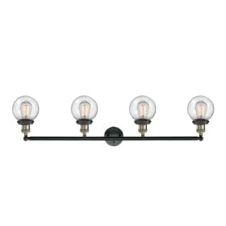 215-BAB-G204-6 Beacon 3-Light Bathroom Vanity Light Fixture in Black Antique Brass - Perfect for Modern Bathroom, Powder Room & Spa Lighting