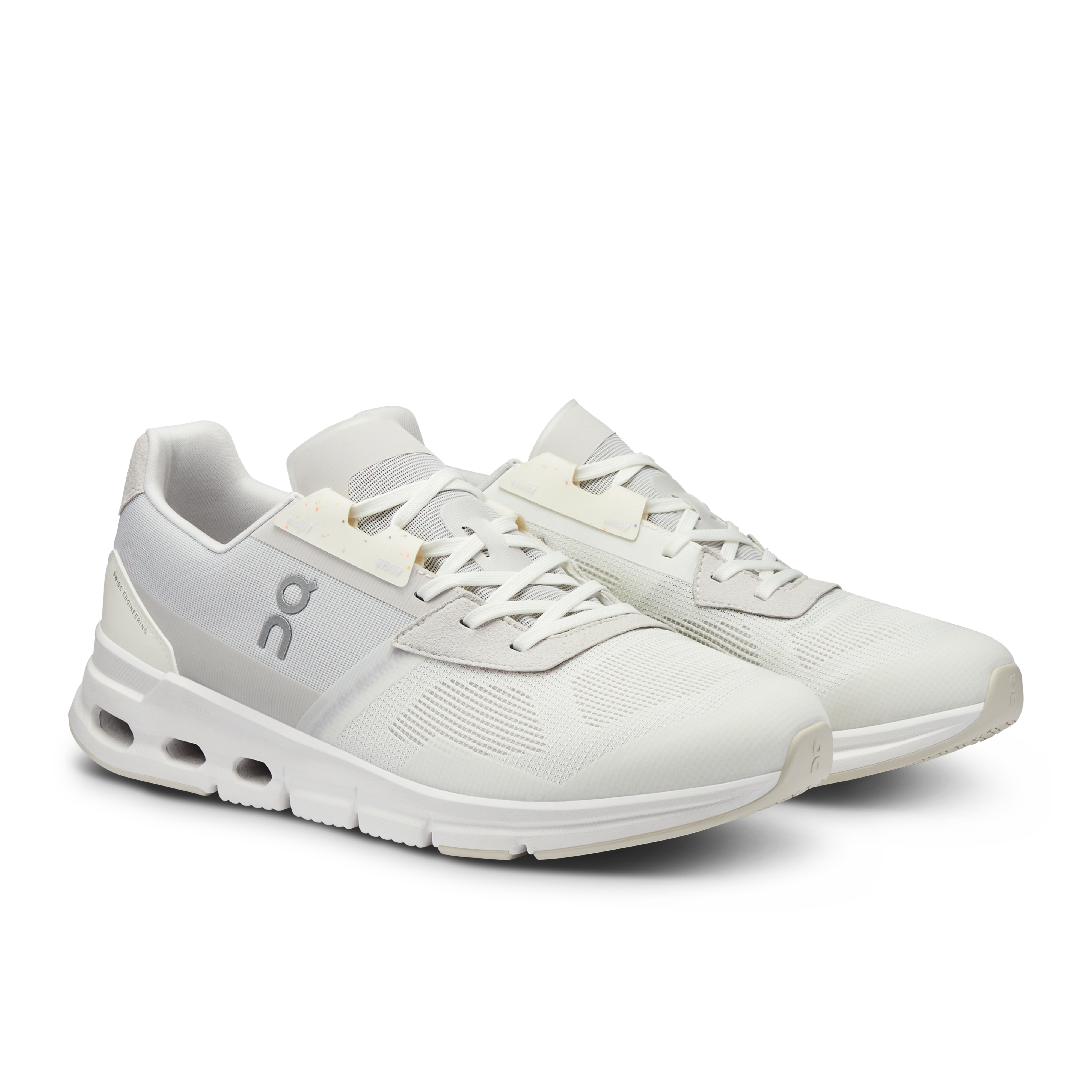 On Running Men's Cloudrift Running Shoes - White/Frost - Lightweight & Breathable for Road Running, Jogging & Gym Workouts