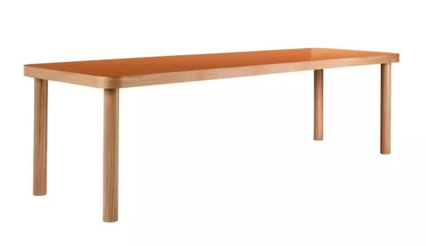 GTV Saule Modern Dining Table - Solid Wood Kitchen Table for 6-8 People - Perfect for Family Gatherings & Dinner Parties