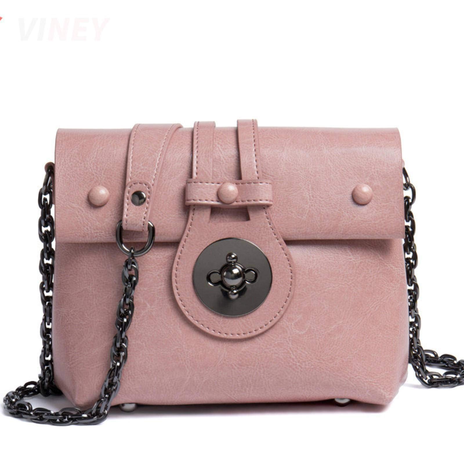 Stylish Korean Crossbody Shoulder Bag for Women - Fashionable Leather Small Square Purse with Chain Strap | Perfect for Daily Use, Work, and Travel Accessories