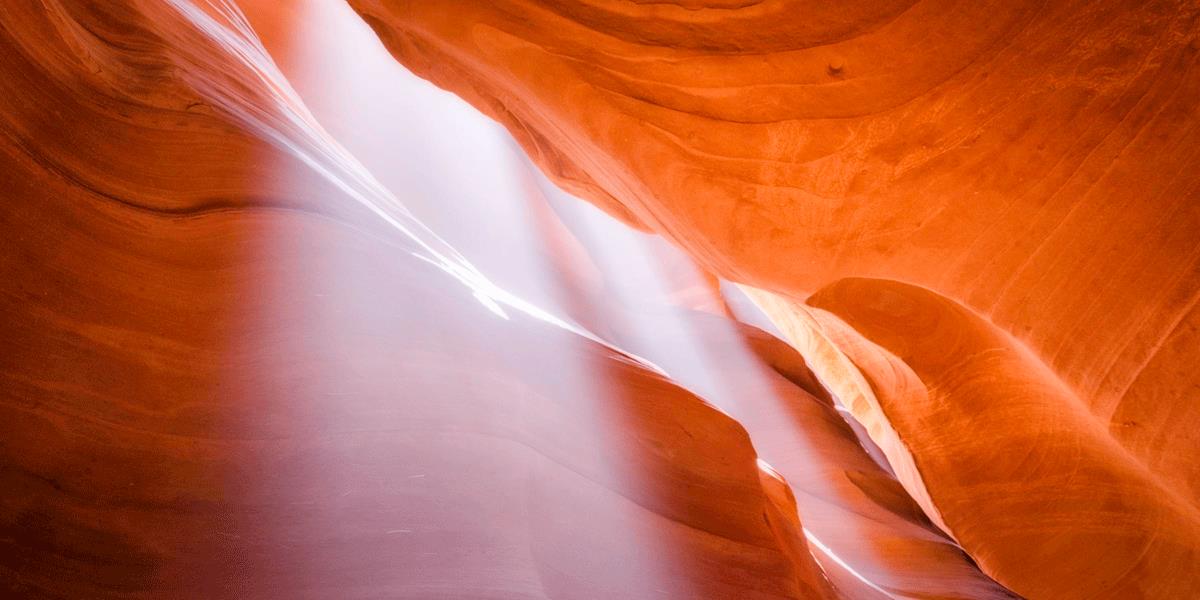 Stunning Antelope Canyon Light Shafts Photography - Natural Sunbeams in Slot Canyon - Perfect for Wall Art, Travel Inspiration & Desert Landscape Decor