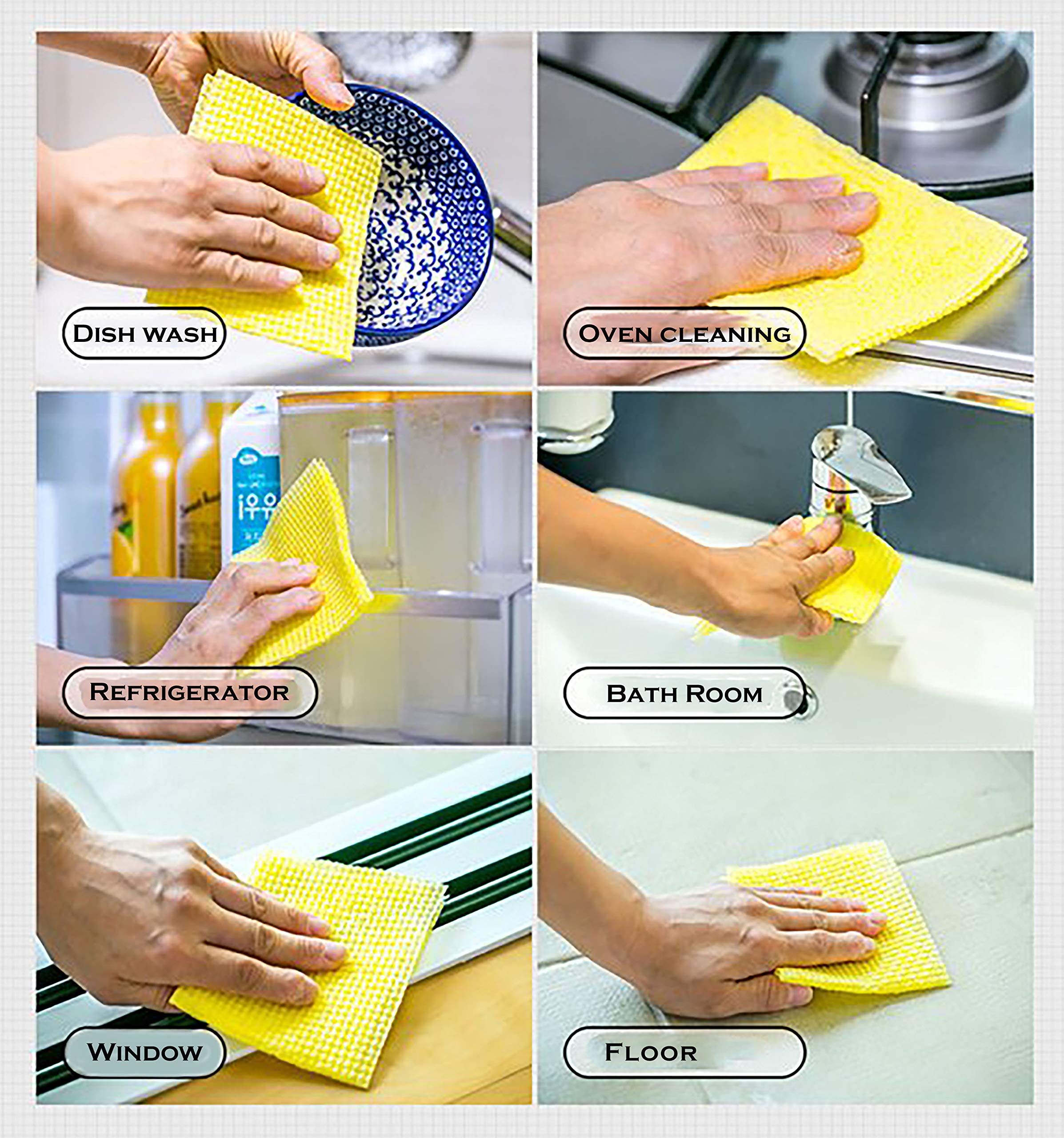 BLACKPAN Disposable Scrub Sheets - Non-Scratch Cleaning Pads for Kitchen & Dishwashing | Paper Towel Format Scouring Sponges (1 Roll) | Perfect for Pots, Pans, Countertops & Stove Cleaning
