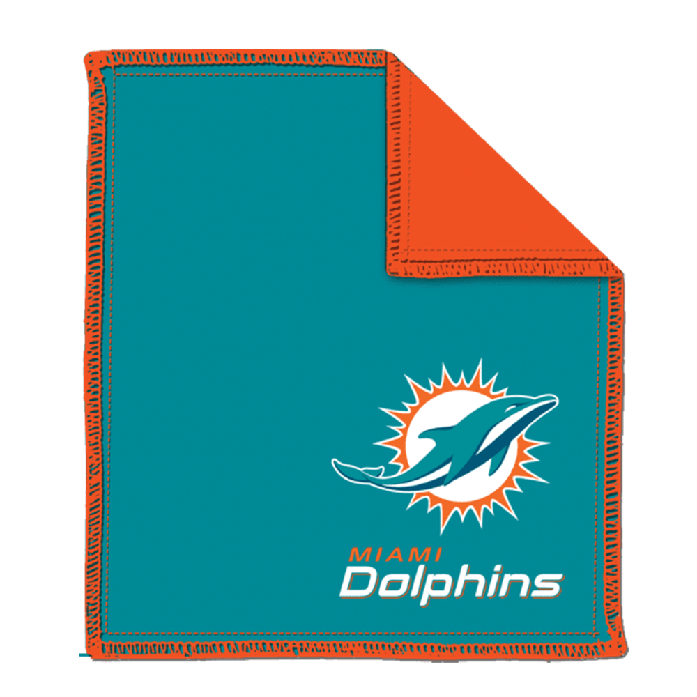 Official NFL Miami Dolphins Microfiber Shammy Towel - Super Absorbent & Quick-Drying for Game Day, Tailgating & Sports Events