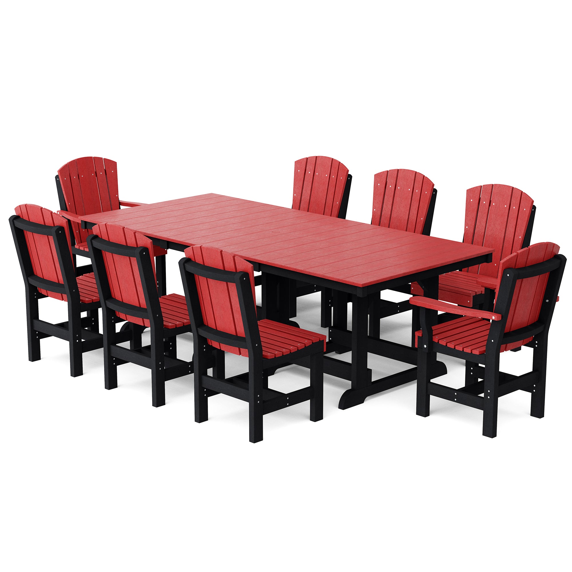 Heritage 9-Piece 44x94 Inch Dining Table Set - Perfect for Family Gatherings, Dinner Parties & Formal Dining Rooms