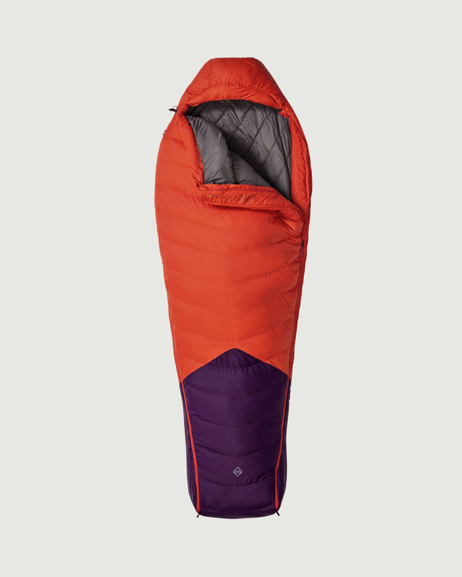 Vurso 2°C Large Sleeping Bag for Camping & Hiking - Red Earth/Jam Color, Lightweight & Waterproof for Outdoor Adventures