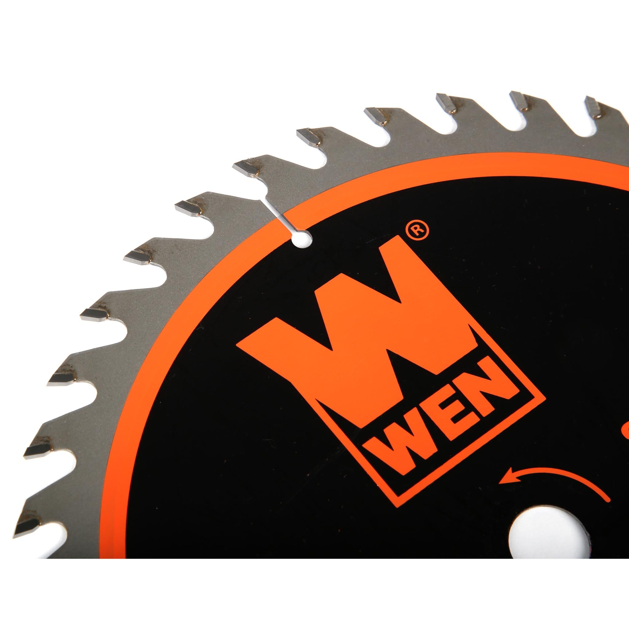 WEN BL0840 8.25 Inch 40 Tooth Carbide Tipped Circular Saw Blade for Wood Cutting - Perfect for DIY Projects, Carpentry, and Woodworking Tasks