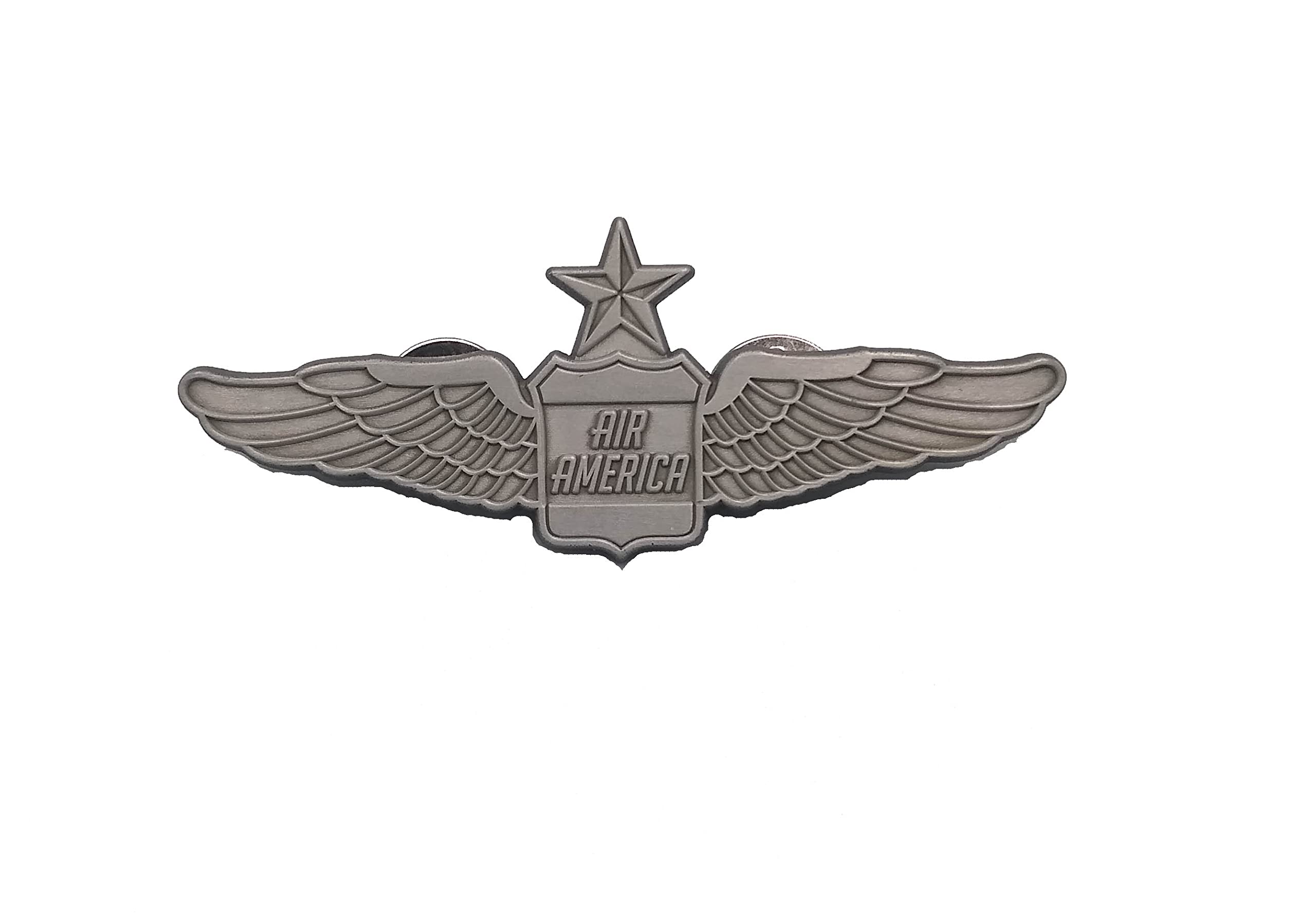 Vintage Air America Senior Pilot Wings 2.75 Inch - Collectible Military Aviation Badge for Display, Costume & Memorabilia