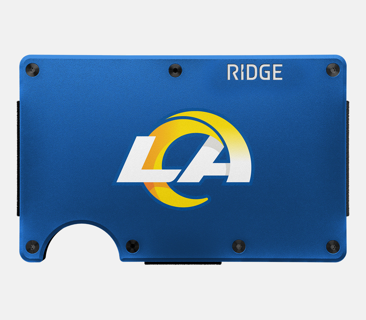 Ridge Wallet for Men - Slim RFID Blocking Minimalist Front Pocket Wallet - Los Angeles Rams NFL Team Design - Perfect for Travel, Everyday Carry & Gifting