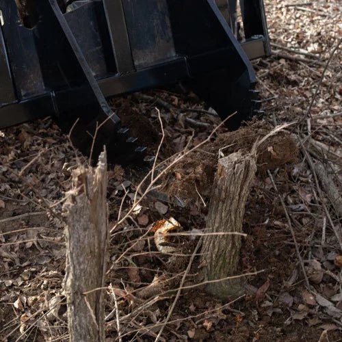 Heavy Duty Skid Steer Tree Grubber Attachment for Root & Stump Removal | Model 8207183 | Ideal for Land Clearing, Construction, and Forestry Work