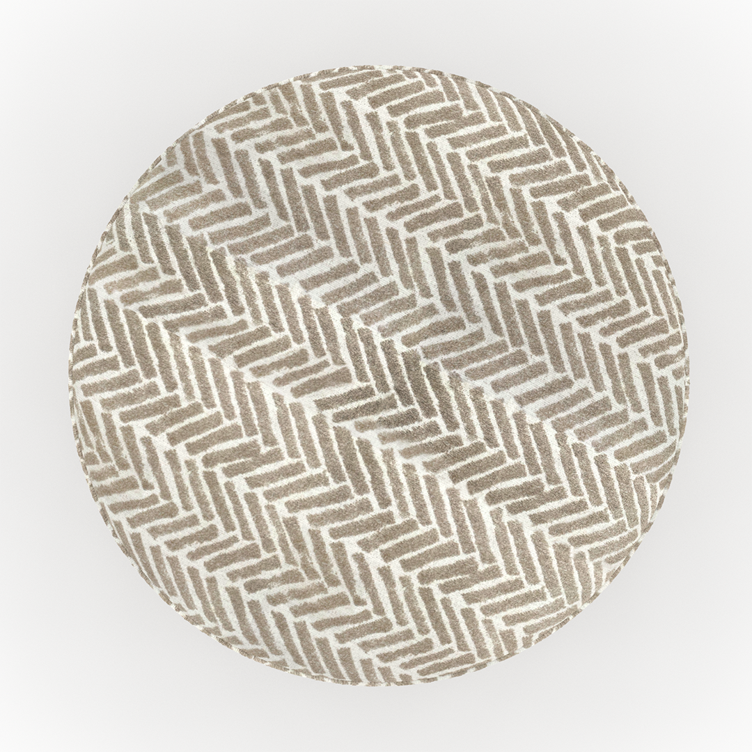 Round Cocktail Ottoman Stool - Modern Footrest Pouf with Storage for Living Room, Bedroom & Lounge - Soft Faux Leather Accent Seat for Home Decor