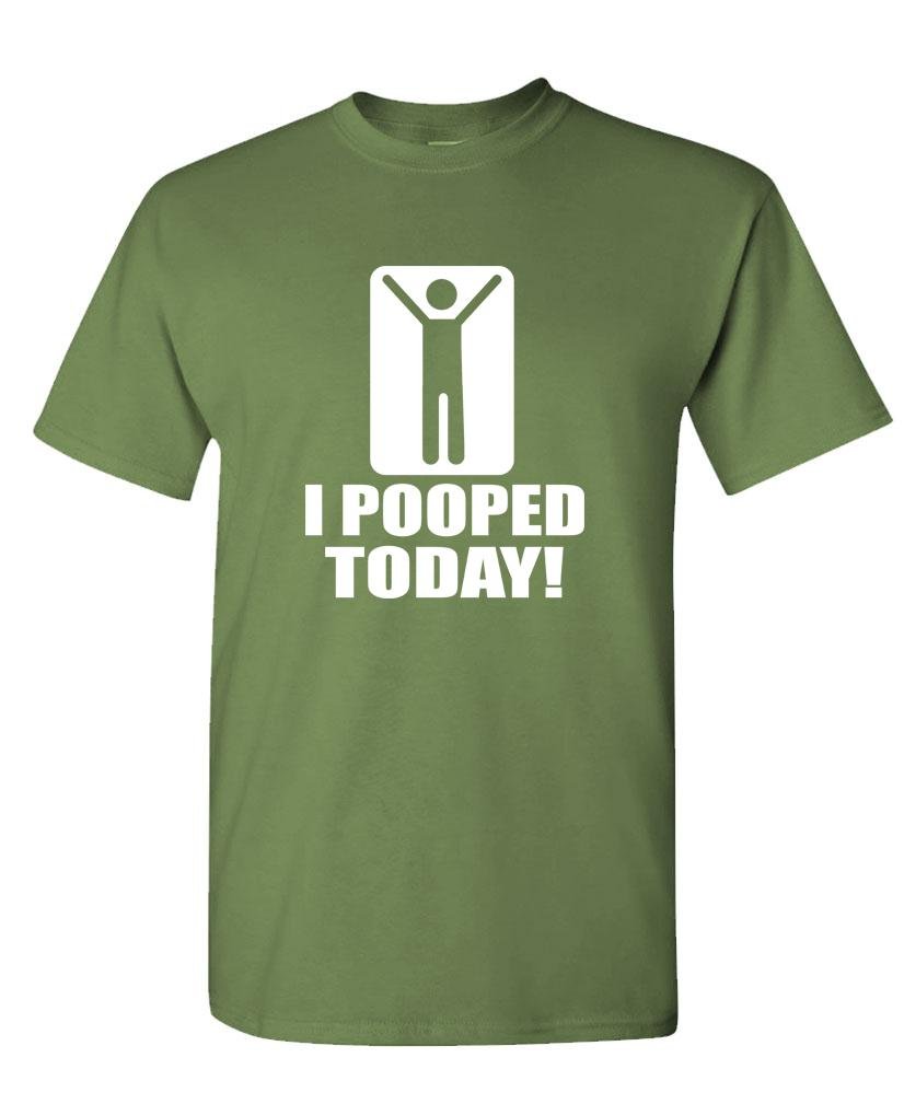 I Pooped Today Funny Novelty T-Shirt - Comfortable Cotton Tee for Men & Women - Perfect for Bathroom Humor, Gag Gifts, and Lighthearted Occasions