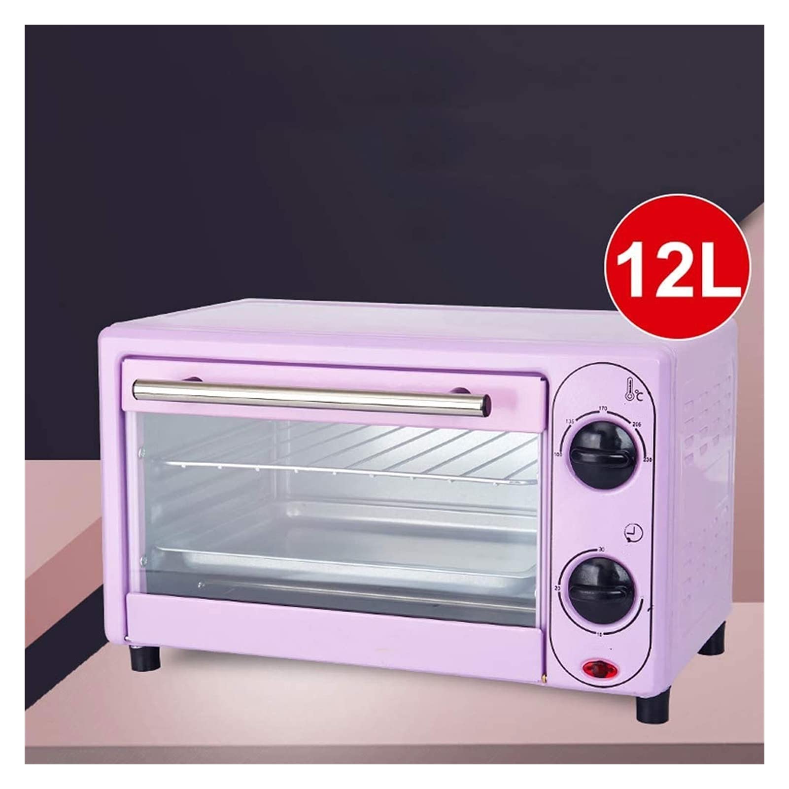 HHWKSJ Extra Large Stainless Steel Countertop Rotisserie Convection Toaster Oven - Perfect for Baking, Roasting & Toasting | Ideal for Kitchens, Small Spaces & Quick Meals