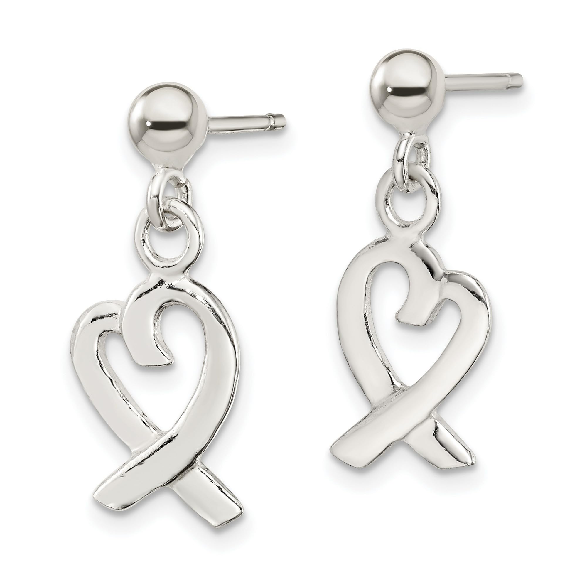 24x10mm Sterling Silver Earrings for Women - Elegant Dangle Hoop Earrings for Daily Wear & Special Occasions