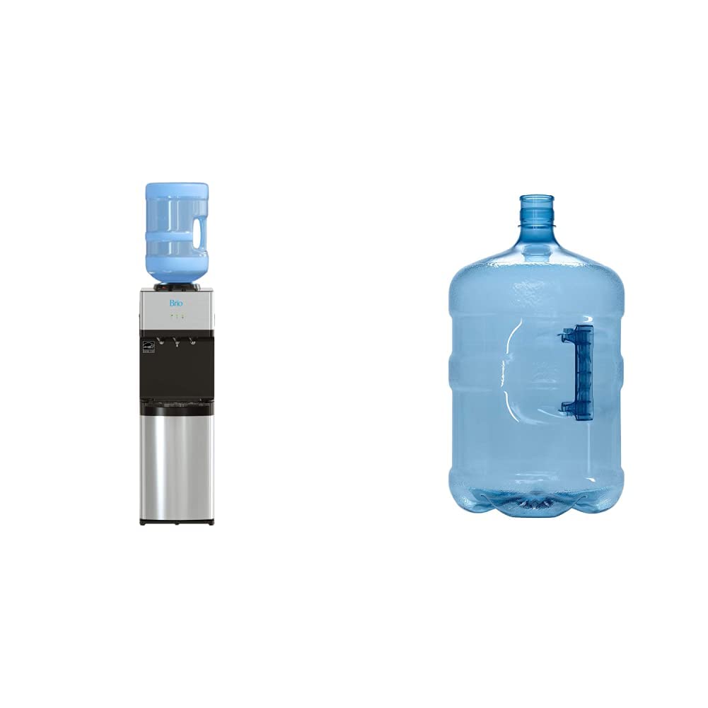 Brio Limited Edition Top Loading Water Cooler Dispenser - Hot & Cold Water Dispenser with Child Safety Lock & Reusable Bottle - Perfect for Home, Office, and Kitchen Use
