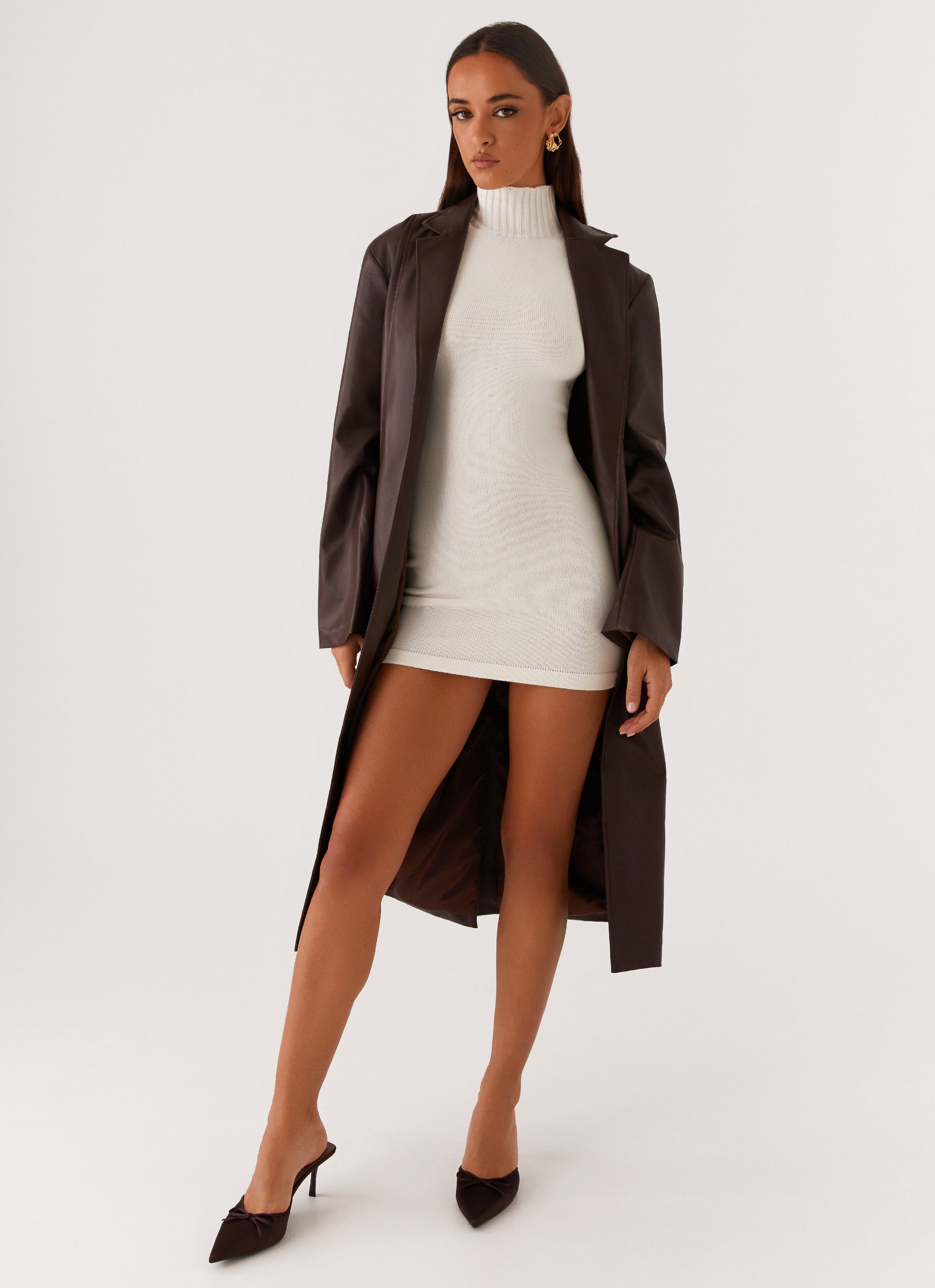 Dixie Women's Classic Trench Coat - Waterproof Long Coat with Belt, Chocolate Brown | Perfect for Fall & Winter Fashion, Office Wear & Outdoor Activities