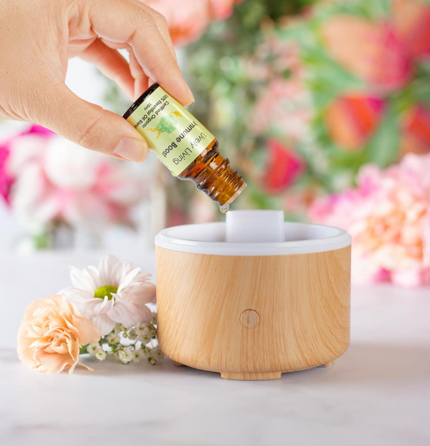 Portable Aroma Essential Oil Diffuser for Travel - Compact USB Rechargeable Personal Humidifier for Home, Office & Car Use