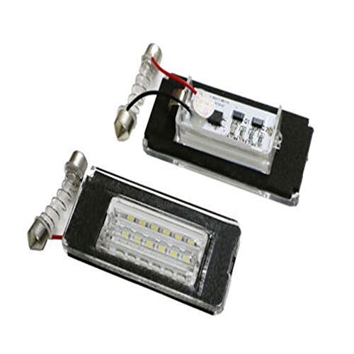 2PCS High Power LED License Plate Lights - Error Free 3528 SMD Bulbs for MINI Cooper R56 - Perfect for Night Driving & Enhanced Visibility