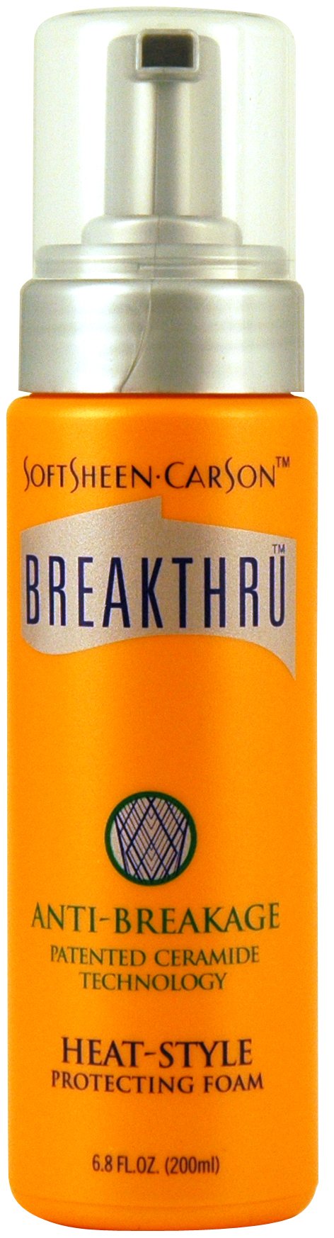 Breakthru Heat Protectant Styling Foam 6.8 oz - Lightweight Thermal Protection for Curly, Straight & Wavy Hair - Salon Quality Styling at Home