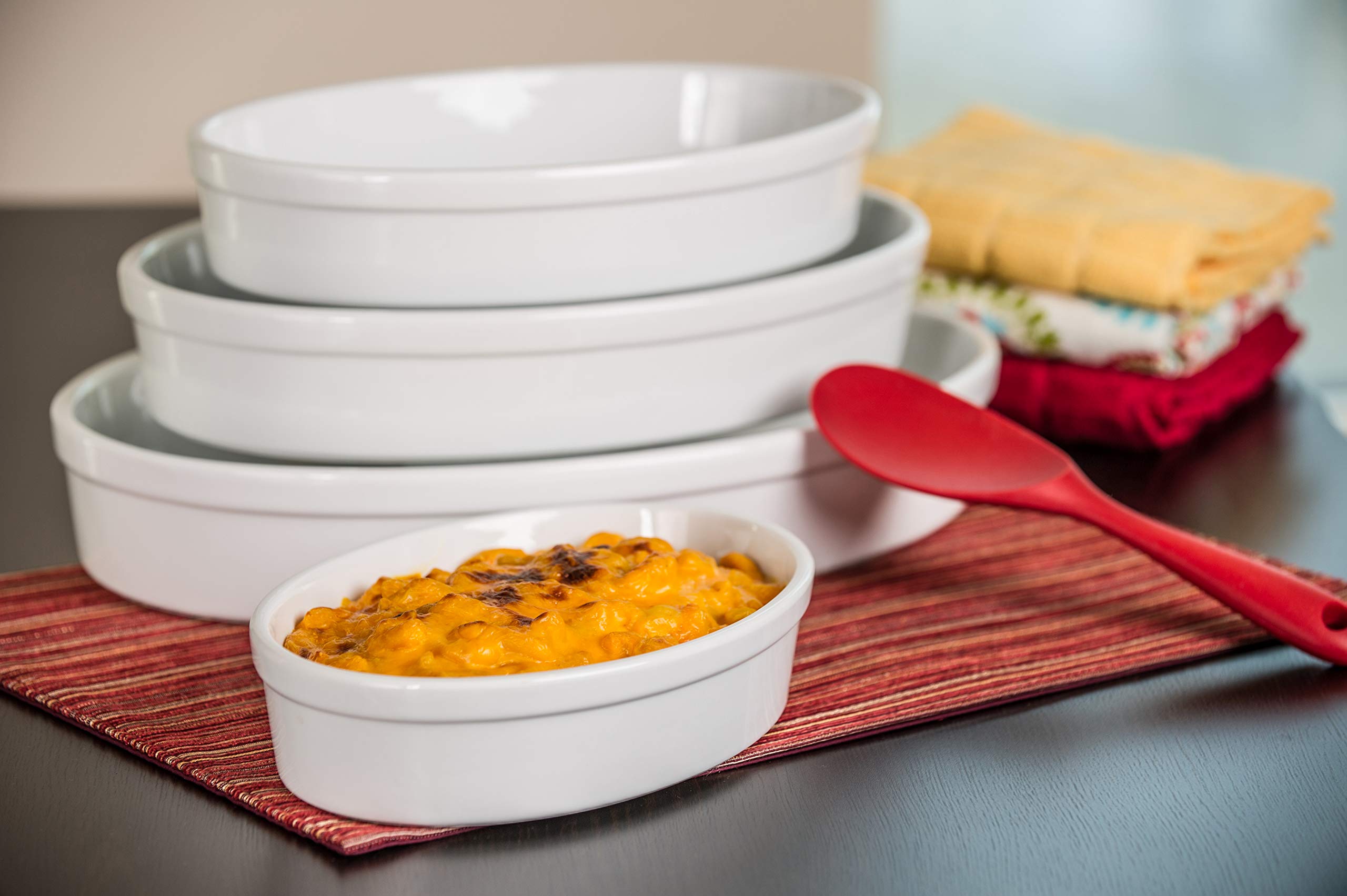BIA Cordon Bleu White Oval Baking Dish - Premium Porcelain Bakeware for Casseroles, Gratins & Roasts - Perfect for Thanksgiving, Christmas & Family Dinners