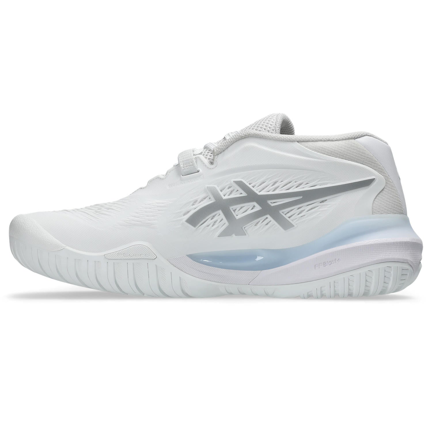 ASICS Gel Resolution X Women's Tennis Shoes - White/Silver | High-Performance Court Shoes for Women | Perfect for Competitive Matches & Training Sessions