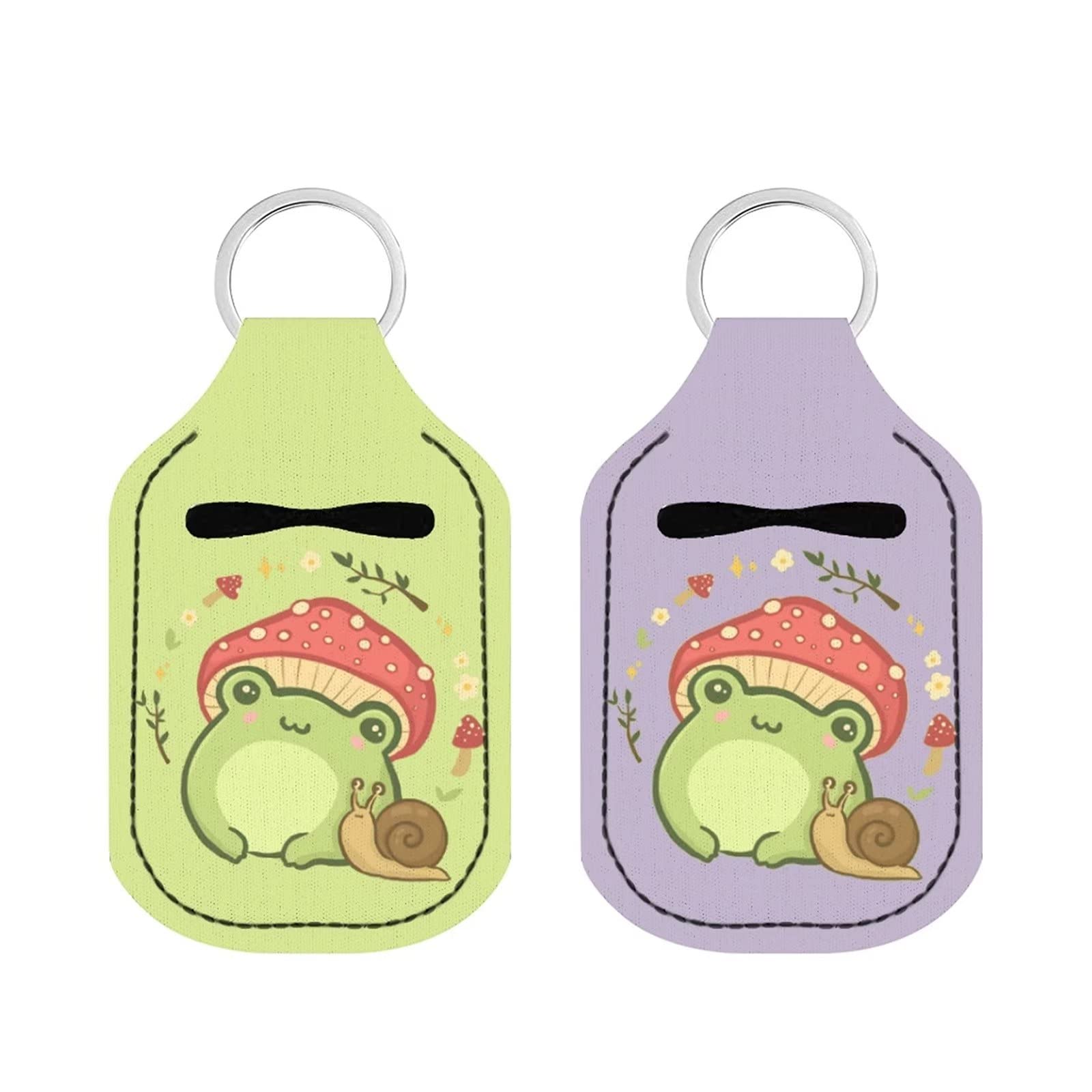 DIYFLASH 2-Piece Travel Size Bottles with Keychain Holder - Leak-Proof Mini Containers for Liquids, Perfect for Toiletries, Cosmetics & Essential Oils - Ideal for Travel, Gym, Camping & Daily Use