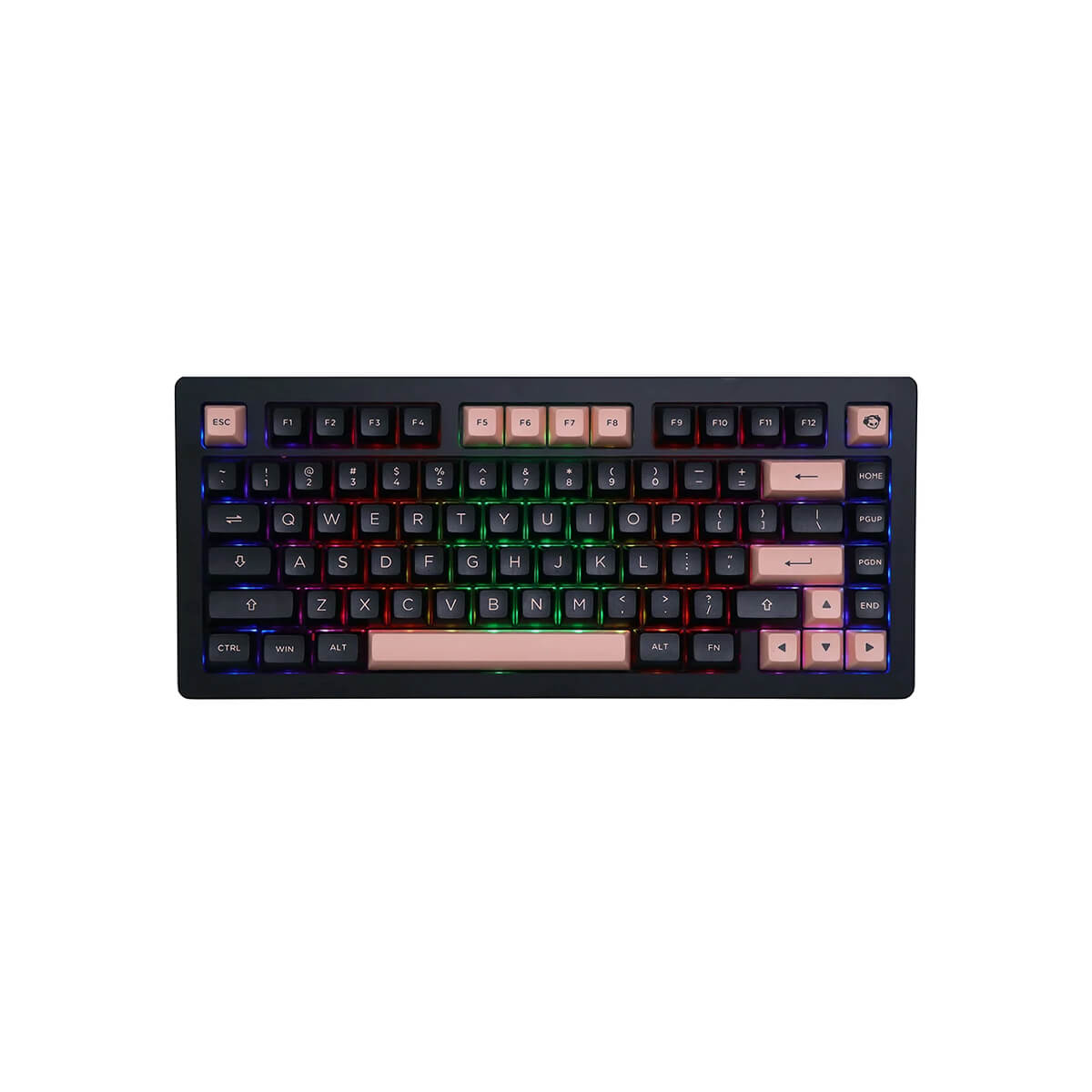 Akko ACR Pro 75 Wired Mechanical Keyboard with RGB Backlighting & Hot-Swappable CS Crystal Black Switches - Perfect for Gaming, Typing & Office Work