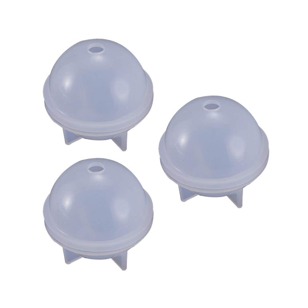 Milisten 2-Pack 40mm Round Silicone Sphere Molds for Epoxy Resin Jewelry, Candle Wax, Bath Soap DIY Crafts - Perfect for DIY Gifts, Home Decor & Party Favors