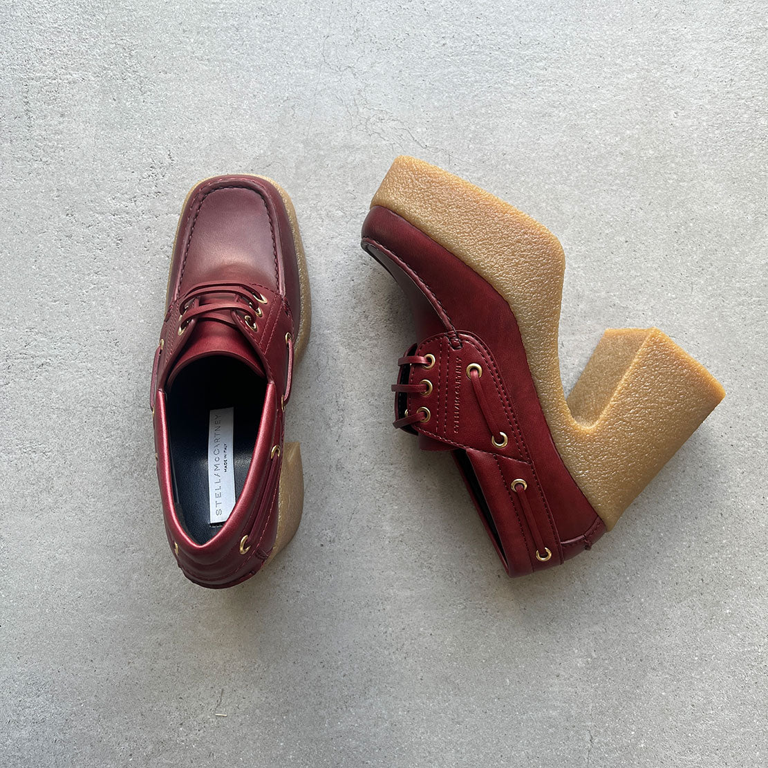 Skyla Lace Chunky Heel Loafers for Women - Comfortable Bordeaux Red Slip-On Shoes | Perfect for Office, Date Night & Casual Outfits