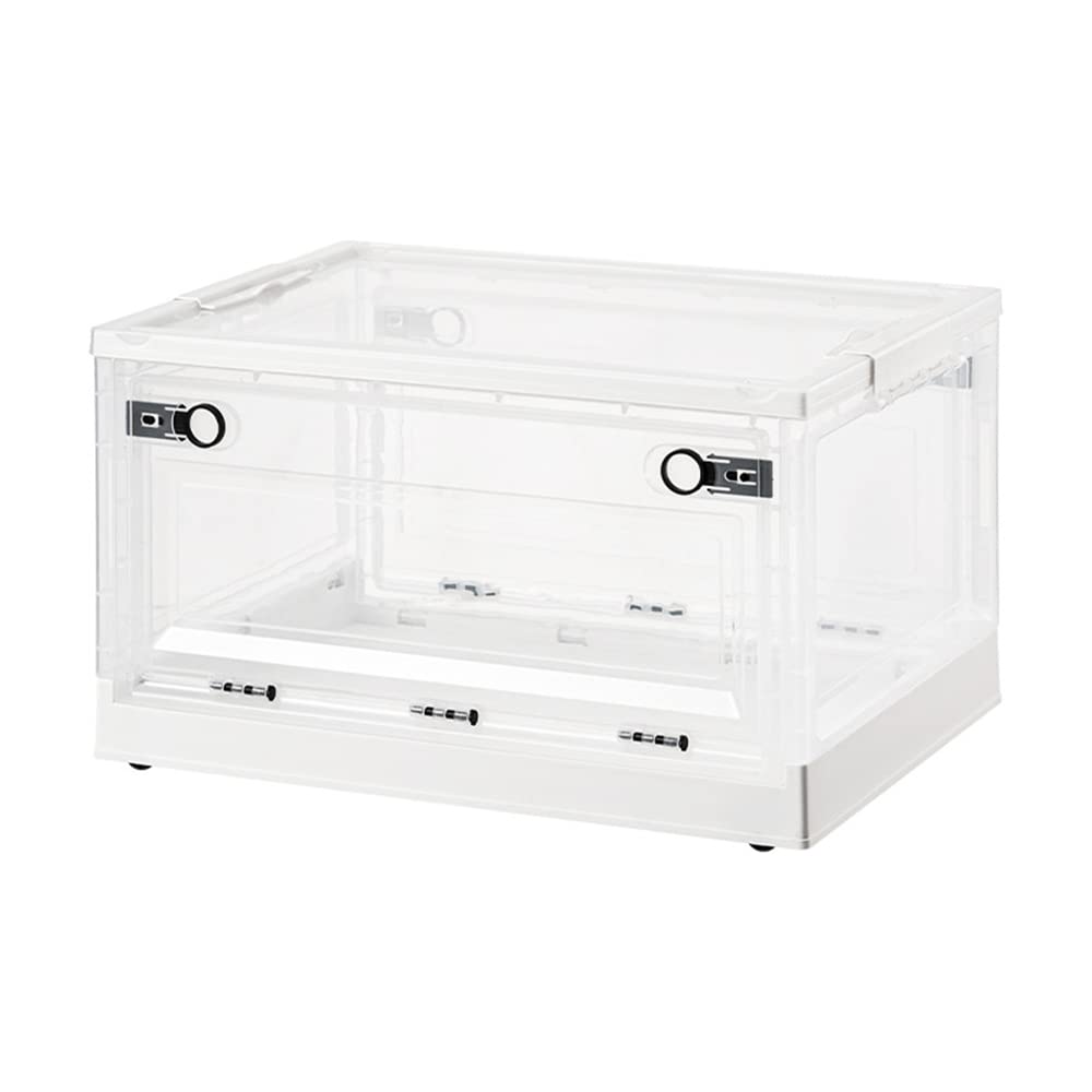 Collapsible Storage Bins with Lids - 40L Large Plastic Storage Containers for Home Organization, Bedroom, Kitchen, Office & Travel | Space-Saving Foldable Totes for Closet, Garage & Camping