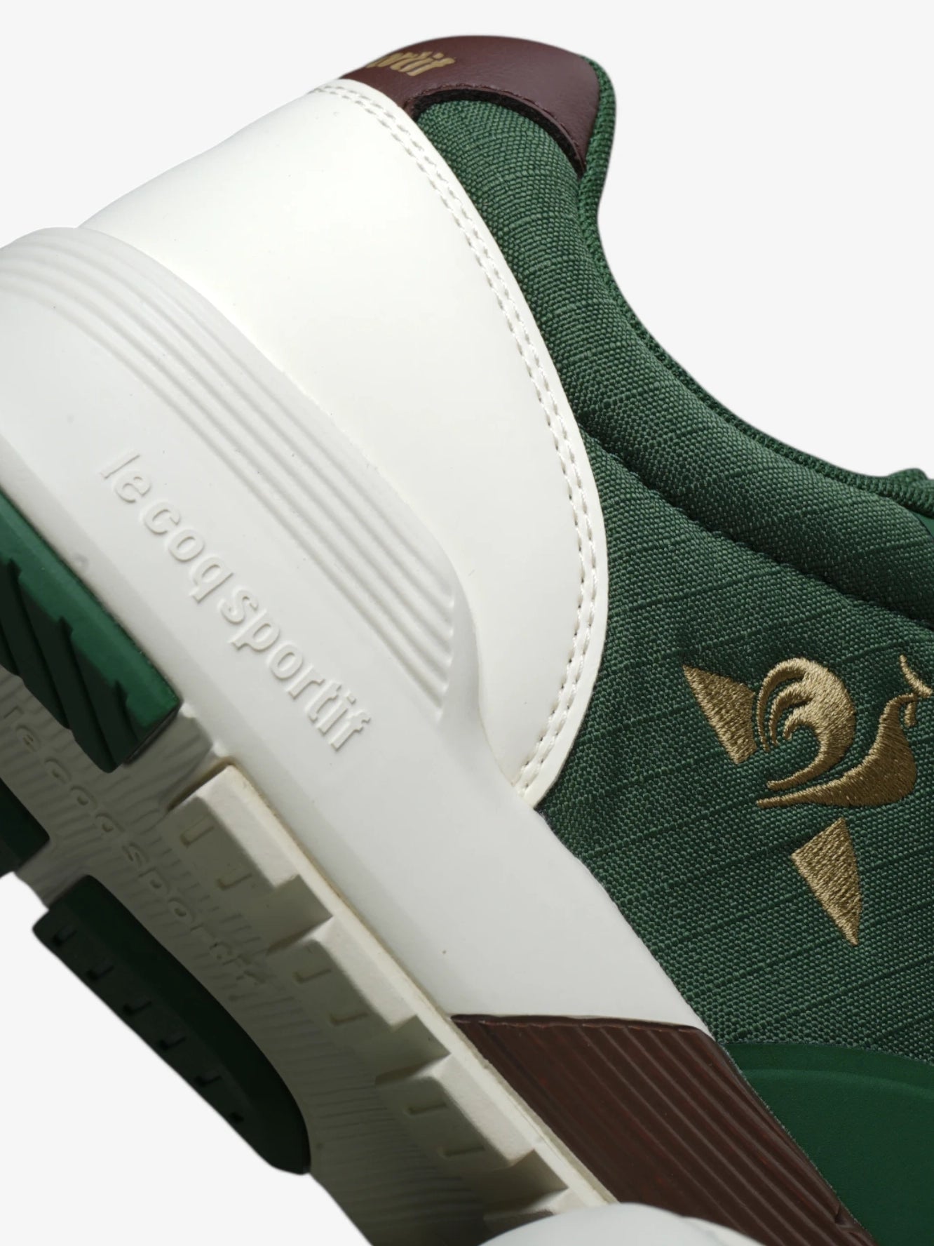 Le Coq Sportif Omega X Sport Sneakers - Light Brown & Green Running Shoes for Men | Comfortable Athletic Shoes for Jogging, Gym & Casual Wear