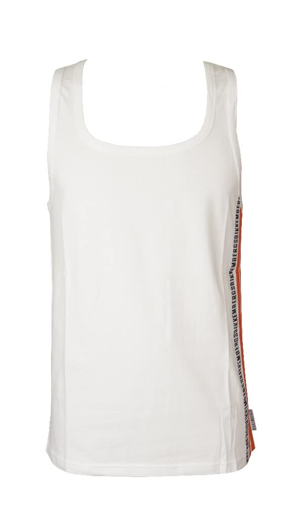 Bikkembergs Men's Sleeveless Tank Top T-Shirt - Breathable Summer Workout Shirt for Gym, Running & Casual Wear | Style P261 T10