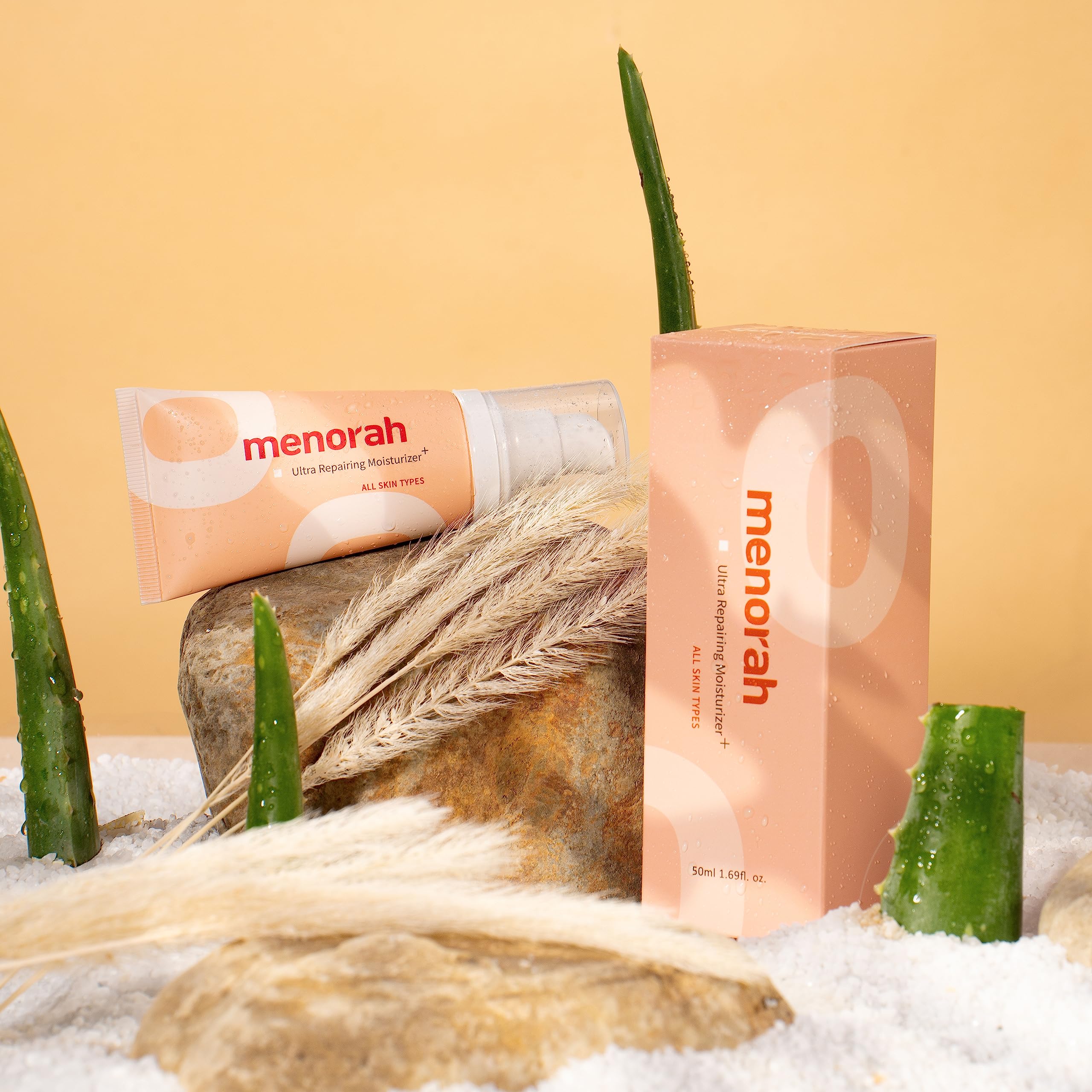 Menorah Skincare Ultra Repairing Moisturizer+ for Face & Body - 12HR Hydration Cream for Dry Skin, Scars, Stretch Marks & Uneven Skin Tone | Intense Moisturizing Treatment for Day & Night Use | Perfect for Winter Care & Post-Treatment Skin Recovery
