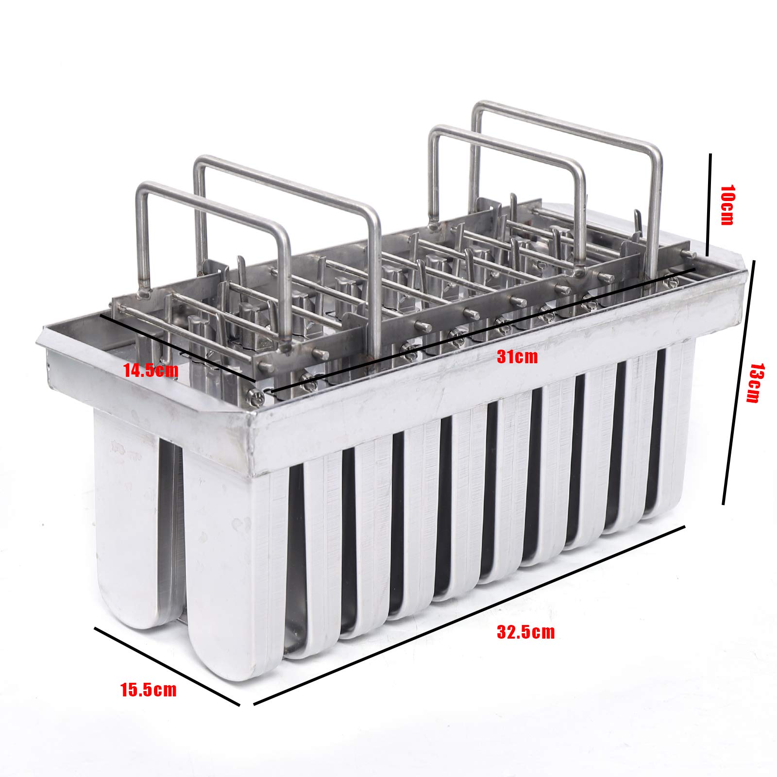 304 Stainless Steel Popsicle Molds - 20PCS Commercial Ice Pop Molds Kit with Round Head Plate & Lid (112g Single Cup Capacity) - Perfect for Homemade Frozen Treats, Party Snacks & Summer Desserts