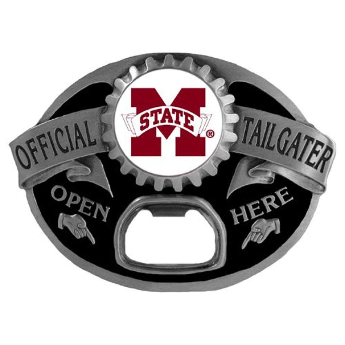 Siskiyou Sports NCAA Tailgater Buckle with Bottle Opener - Durable Belt Buckle for College Football Fans, Perfect for Tailgating, Parties & Outdoor Events