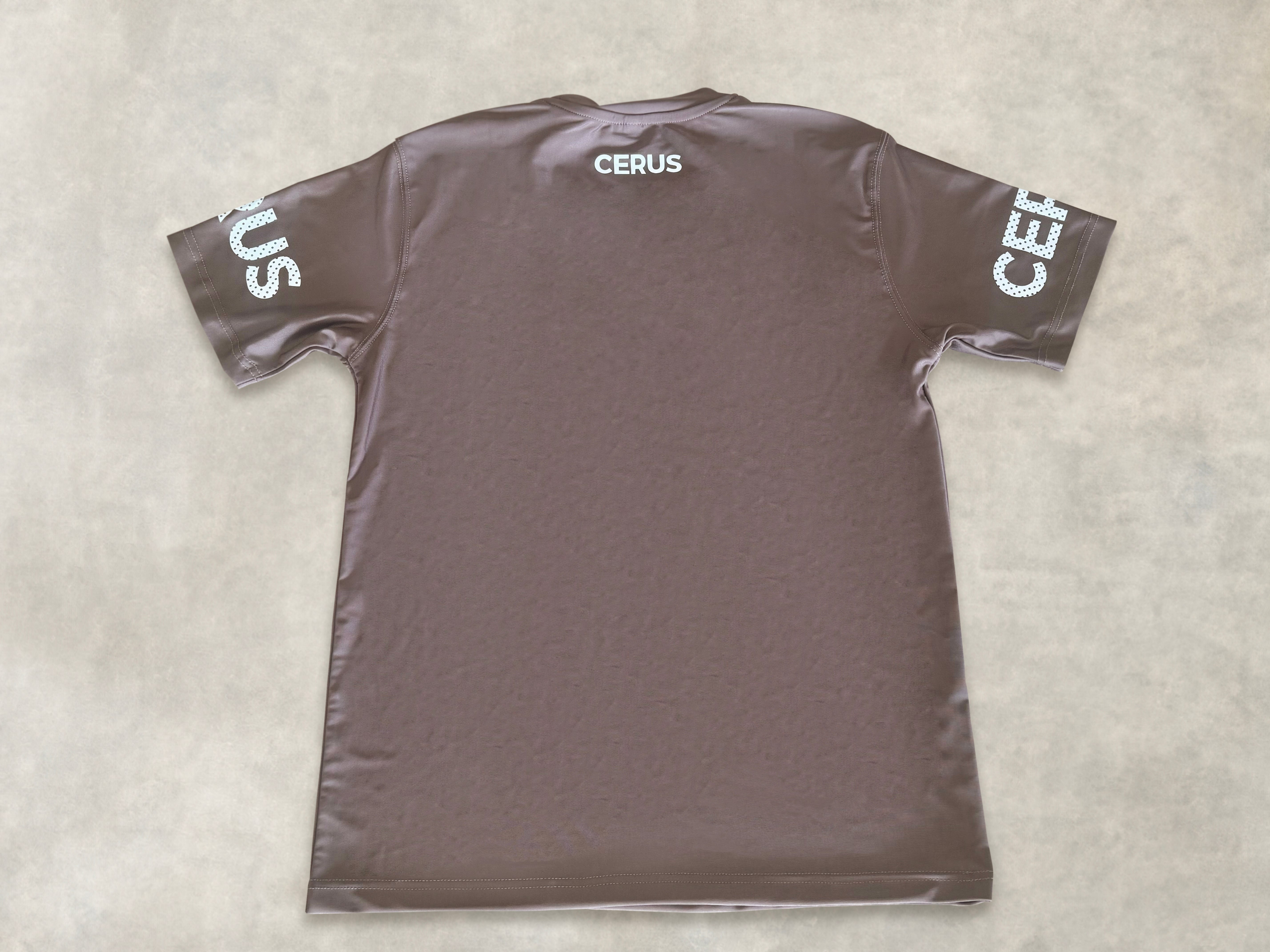 Cerus Clay Brown Fusion Men's T-Shirt - Soft Cotton Crew Neck Tee for Casual Wear, Gym & Everyday Outfits